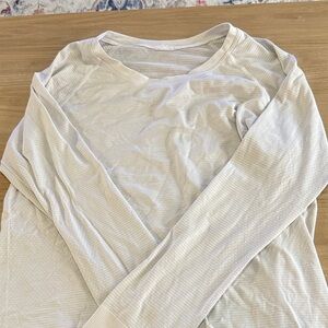 lululemon athletica Cream Long Sleeve Top